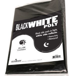 Black White Poly, 10' x 10', 5.5 mil