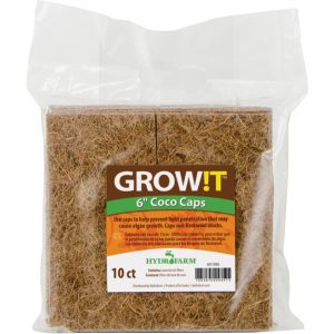 GROW!T Coco Caps, 6", pack of 10