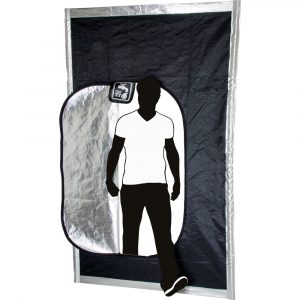 Black Hatch Zipper Door