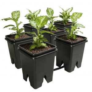 Active Aqua Grow Flow 2.0 Expansion Kit w/six 5 gal Square Pots