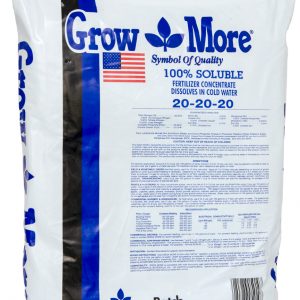 Grow More Water Soluble 20-20-20, 25 lbs