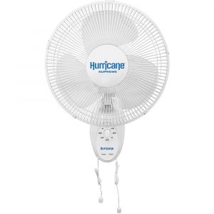 Hurricane Supreme Oscillating Wall Mount Fan 12"