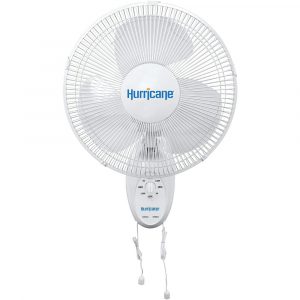 Hurricane Supreme Oscillating Wall Mount Fan 16"