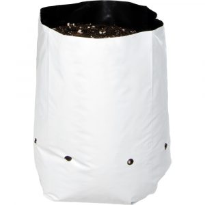 Hydrofarm Black & White Grow Bag, 2 gal (20 packs of 25)