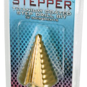 The Stepper Titanium Step Drill Bit, 1/4" to 1 3/8"
