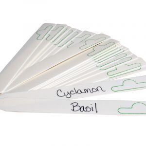 Hydrofarm Plastic Plant Marker, White, 6" x 5/8", pack of 50