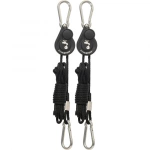 Hydrofarm Light Riser Hanging System w/Push Button Release, 1/8"