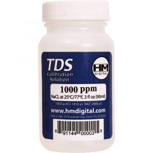 HMDC1000_1.jpg HM Digital 1000 ppm TDS Calibration Solution, 3 oz (90 ml)