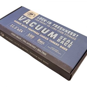Trapper's Choice 11.5" x 24" Black/Clear Vacuum Seal Bags (5Mil) Pack of 100